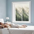thumbnail image 3 of Window Privacy Film Mountains Stained Glass Window Film Decorative Sun Block Window Cover Watercolor Forest Nature Pine Trees Landscape Window Clings Static Adhesive Sticker for Bathroom 17.7"x39.3", 3 of 7