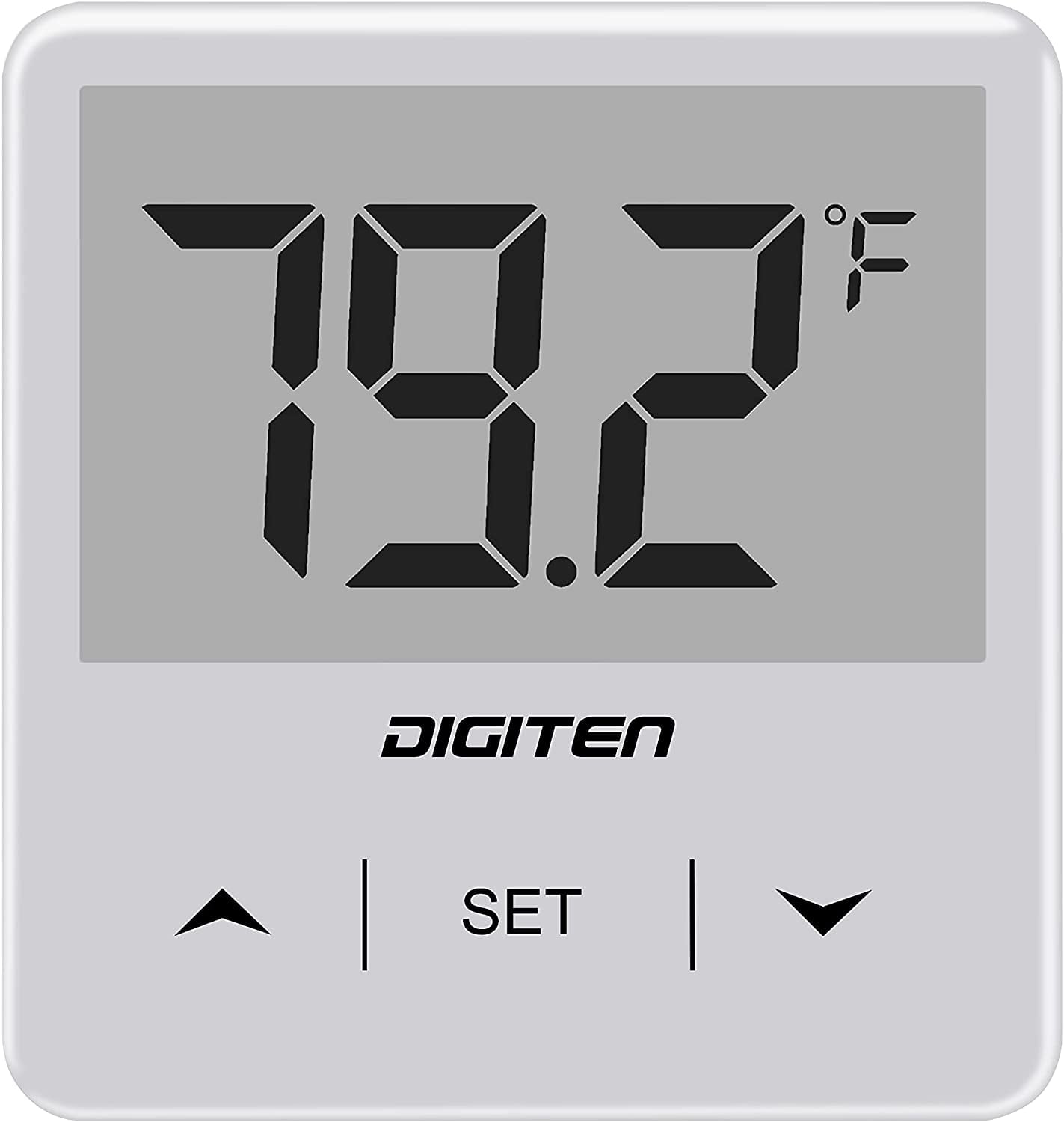 Aquarium Thermometer, Fish Tank Thermometer with Large LCD Display, Stickon Tank Temp Sensor