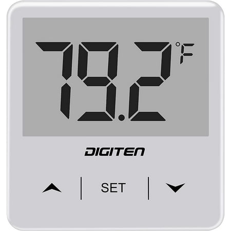 Aquarium Thermometer Fish Tank Thermometer with Large LCD Display Stick-on Tank Temp Sensor Ensures Accurate Reading No Wires C/F Switch Aquarium Thermometer for Terrarium Amphibians and Reptiles