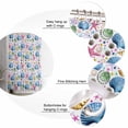 thumbnail image 5 of Shower Curtain, Watercolor Ocean Shell Starfish Conch Waterproof Shower Curtain Set with Hooks for Bathroom Showers,Stalls and Bathtubs,72x72In Summer Marine Life, 5 of 9