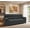 Dark Gray, variant on LLappuil 81" Mid-Century Modern Sofa, 3 Seat Sofa Cloud Couch for Living Room, Foil Fabric Dark Brown