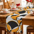 thumbnail image 5 of Orange Geometric Table Runner 90 Inches, Modern Abstract Lines Textured Bed Runner Dresser Scarves Tabletop for Indoor Outdoor Parties/Ceremony/Banquet, 13" x 90", 5 of 9