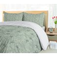 thumbnail image 5 of Ambesonne Xmas Duvet Cover Sets, Ornamental Wintery Elements, 2-Queen, Pale Sage Green Cream, 5 of 7