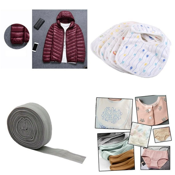 Cordon Élastique Plat 6mm Blanc - Pour Masques Et Couture