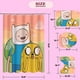 thumbnail image 2 of Juego de 4 cortinas de ducha de Adventure Time con alfombra antideslizante, tapa de inodoro y alfombrilla de baño absorbente en forma de U, cortinas de ducha de tela duraderas e impermeables con 12, 2 of 5