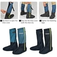 thumbnail image 2 of Bota de lluvia Botas de lluvia impermeables, funda para zapatos, polainas ligeras y reutilizables para la nieve, desierto, con reflector para jardinería, deportes al aire libre Irfora Bota de lluvia, 2 of 7