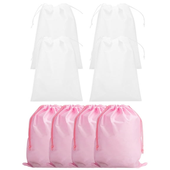 ELAYARD 8Pcs Shoe Dust Bags Fabric Drawstring Storage Bags Large Capacity Assorted Colors