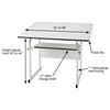 Alvin Table White Base White Top 31" x 42"