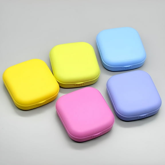 ACDANC Travel Portable Pocket Contact Lens Case Glasses Mirror Box Holder Container