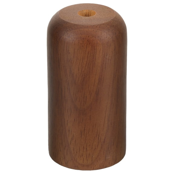 Hemoton Wooden E27 Lamp Cup Base E27/E14 Base Lamp Decoration Finial Lamp Base Cup Decor