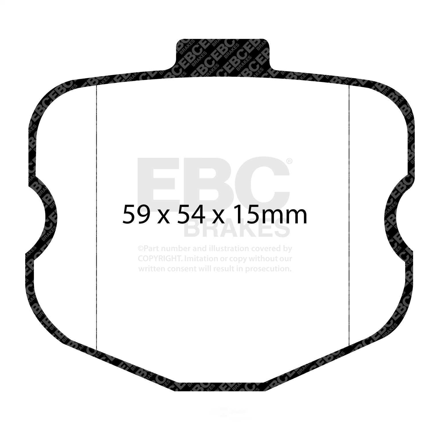 EBC REDSTUFF PADS Fits select: 2006-2008 CHEVROLET CORVETTE