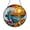 Acrylic 3.5 Inch, variant on Stained Glass Ocean Wave Beach Window Hanging Art2401