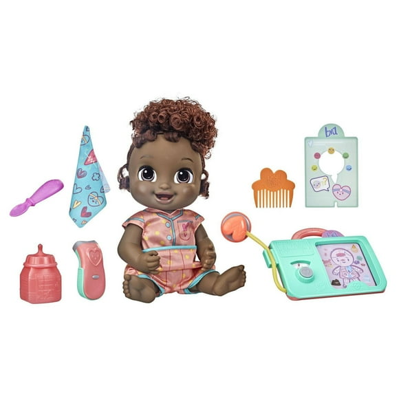 Baby Alive Lulu Achoo Doll, 12-Inch Interactive Doctor Play Toy with Lights, Sounds, Movements and Tools, Kids Ages 3 and Up, Black Hair