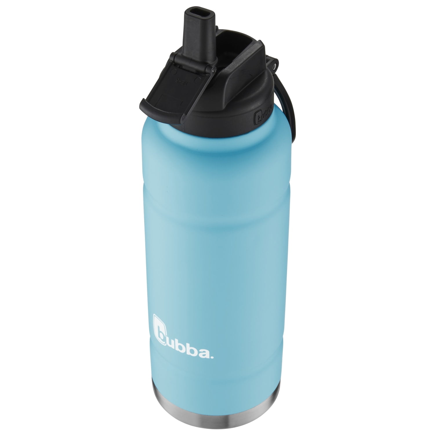 bubba Stainless Steel Trailblazer Water Bottle with Straw, Rubberized Pool Blue, 40oz.