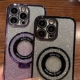 thumbnail image 3 of Funda Para iPhone 16 Pro Max Plus Polvo Flash Magnético+mica, 3 of 8