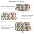 thumbnail image 5 of Robots Car Windshield Sun Shade Reflector Sunshade Foldable for Front Keeps Vehicle Cool, 5 of 8