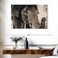 thumbnail image 3 of Elephant Stock Elephant Up Close Wall Art - Horizontal Canvas Wall Art - Living Room Wall Decor - Animal Canvas - Brown And Beige Decor - 39" x 26", 3 of 8