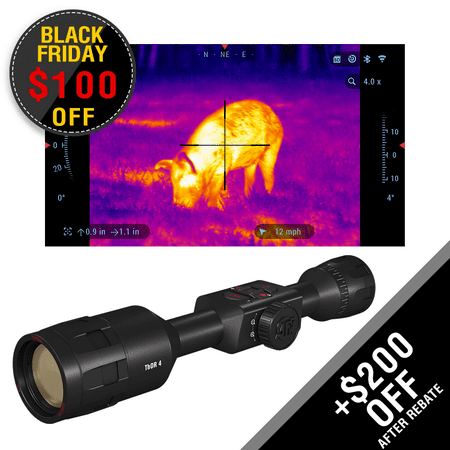 ATN ThOR 4 384x288, 4.5-18x, Thermal Rifle Scope with Ultra Sensitive Next Gen Sensor, WiFi, Image Stabilization, Range Finder, Ballistic Calculator and IOS and Android (Best Thermal Imaging Rifle Scope)