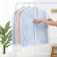 6 Sizes Hanging Garment Bag Lightweight Clear Full Zipper Suit Bags PEVA MothProof Breathable