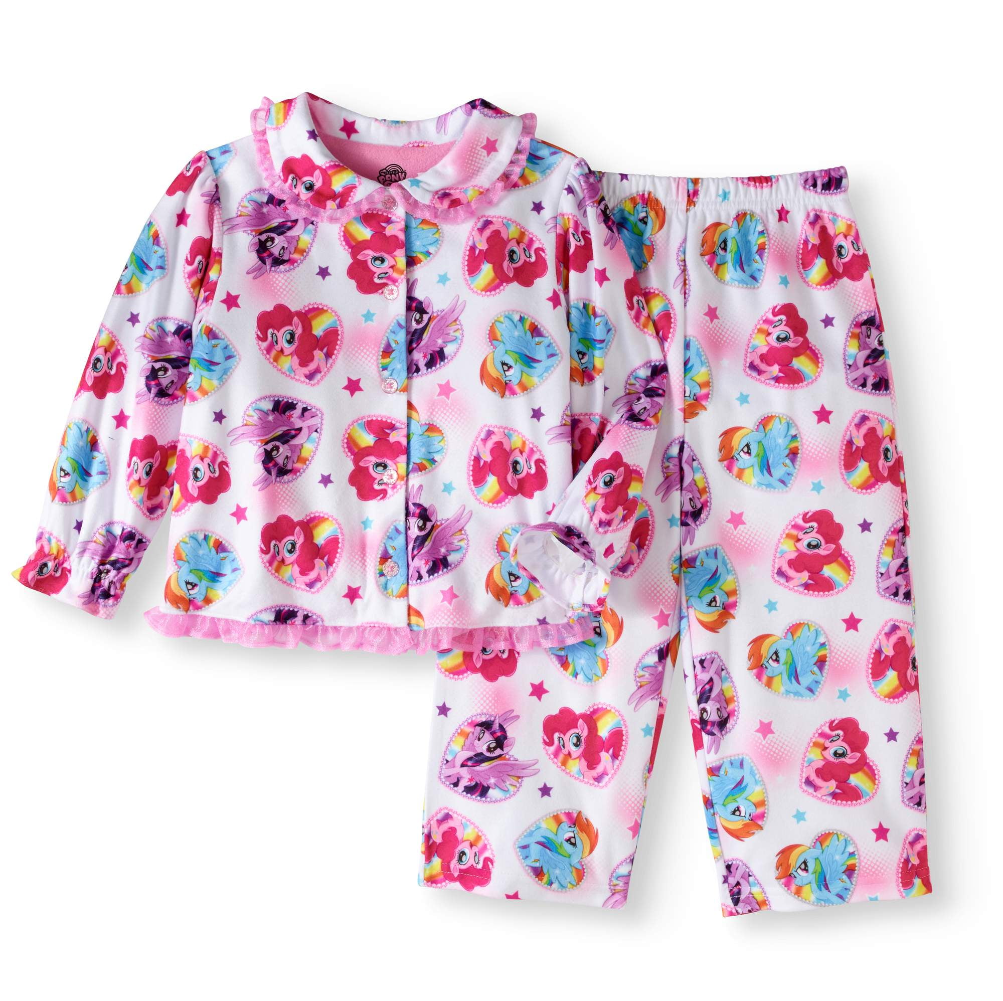 Toddler Girl Button Down Pajama Set Walmart Inventory Checker BrickSeek