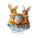 thumbnail image 1 of Estatua de conejo de Pascua con forma de huevo de colores Strade Fareast Limited Estilo B, 1 of 8