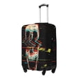 thumbnail image 2 of Balery Glitch Screaming Skull Luggage Cover Protector, Scratch And Dirt Resistant, Fits 18-32 Inch Luggage - X-Large, 2 of 9