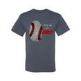 thumbnail image 2 of Wild Bobby, Baseball Fingerprint It's In My DNA, Sports, Men Graphic Tee, Vintage Heather Blue, 3X-Large, 2 of 5