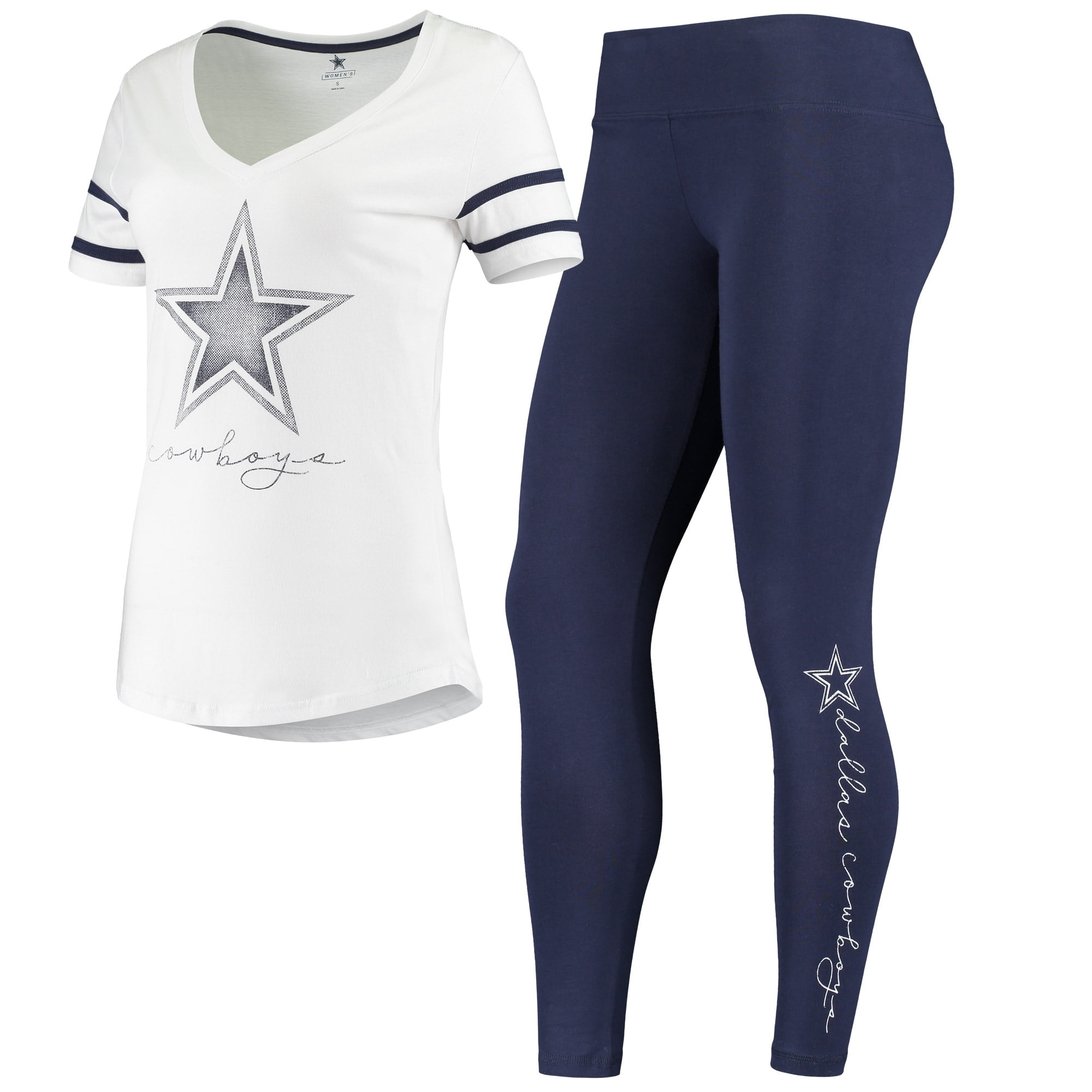 Women's White/Navy Dallas Cowboys Parsi 