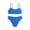 Royal Blue, variant on 2026 New High Waisted Bikini Sets Sporty Two Piece Swimsuits Color Block Cheeky High Cut Bathing Suits, Bikini Swimsuit Set - Teen Two Piece Swimwear for for 8-14 Years (Royal Blue, 10-11 Years)