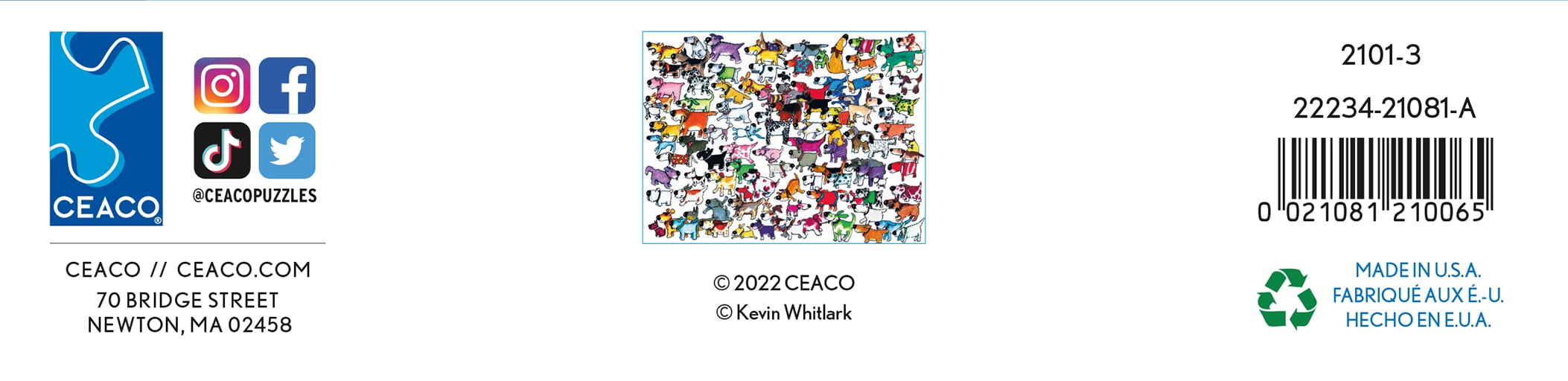 Ceaco - One Hundred And One - One Hundred Dogs And A Cat - 300 Piece Oversized Interlocking Jigsaw Puzzle