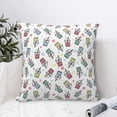 thumbnail image 4 of Yiaed Milk Tea Print Pillow Covers Super Soft Decorative Square Throw Pillow Covers Case Cushion Covers for Sofa Couch Bedroom Car Decor（No pillow core）-26"x26", 4 of 7