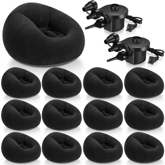 Pufs inflables Realspring para adultos, 12 unidades