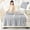 Gray, variant on Gray Border Circle Summer Cool Blanket, Air Conditioning Feeling Lightweight Throw, Blue, 28X40 Inch