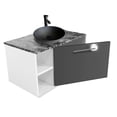 thumbnail image 1 of Gabinete baño ovalin monomando mesa tipo marmol puerta Gris, 1 of 6