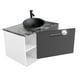 thumbnail image 1 of Gabinete baño ovalin monomando mesa tipo marmol puerta Gris, 1 of 6