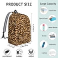 thumbnail image 5 of Leopard Print Backpack for School,Cute School Bag,Schoolbag with Adjustable Shoulder Straps & Padded Back,15.7"x11.8"x5.5", 5 of 5
