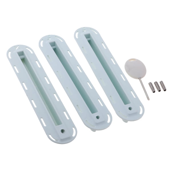 Soidarity 3 Sets Tri Box Surfing SUP Surfboard Fin Plug Set con Tornillo Verde Deportes acuáticos Blanco
