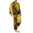 thumbnail image 2 of Balery Cactus Flowers Pijama para Hombre de Dos Piezas con Manga Larga, Conjunto de Dormir y Descanso Suave con Bolsillos-Large, 2 of 7