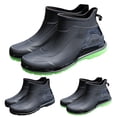 thumbnail image 4 of AUDeals Men's Short Tube Rain Boots Waterproof Non Slip Lightweight Ankle Garden Work Fishing Boating Boots, 4 of 4