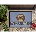 thumbnail image 3 of Caroline's Treasures BB1435MAT Chocolate Brown Shih Tzu Welcome Door Mat, Indoor Rug or Outdoor Welcome Mat 18x27, 3 of 4
