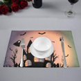 thumbnail image 2 of EREHome Heureux Halloween Set de Support de Plaque de Set de 6, Protecteur de Tapis de Table 12x18 Pouces, 2 of 5