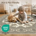 thumbnail image 4 of ODIKA Beige Grey Boho Ornamental Intricate Decorative Layout Neutral for Playroom, Bedroom, Reading Nook, Pet Friendly & Kids Safe Play, 4 of 7