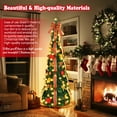 thumbnail image 2 of Pre-Decorated Pre-lit Pop Up Christmas Tree 150 LED 6ft 8 Modes Christmas Tree Collapsible Christmas Tree Warm White Light for Christmas Holiday Decoration, 2 of 7