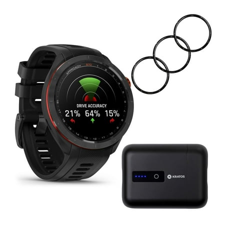 Garmin Approach S70 Premium Watch Bundle with Screen Protectors and Accessory