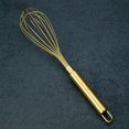 thumbnail image 1 of Herramientas manuales multifunción para ensalada de pasteles, batidor de metal grueso, batidores de huevo de latón dorados para cocinar, batidor de alambre de acero dorado, batidora, utensil, 1 of 5