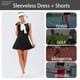 thumbnail image 5 of TFixol Conjunto de vestido y pantalones cortos de tenis para mujer, vestido sin mangas con, 5 of 8