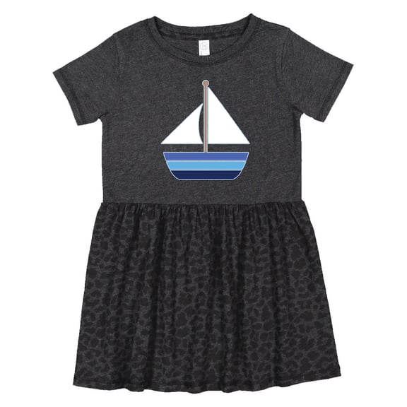 Inktastic Sailboat Nautical Sailing Girls Toddler Dress
