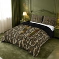 thumbnail image 2 of meiyoeat Rustic Hunting Camo Duvet Cover Queen For Boys,Green Initial Letter M Queen Bedding For Men,Black Reversible,3 Pieces(No Comforter), 2 of 6