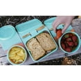 thumbnail image 6 of Silipint: Silicone Go Go Bowls: Set Of 4: Smoke - Sizes: 10, 20, 30 oz & Sandwich Size - Unbreakable, Attached Lids, 6 of 10