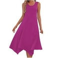 thumbnail image 2 of Blczomt A Line Womens Dress Tank Casual Dress Summer Midi Pink Beach Swing Womens Clothes, 2 of 8